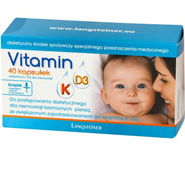 VITAMIN K + D3 vitamin K + D3 for babies 40 capsules - Langsteiner